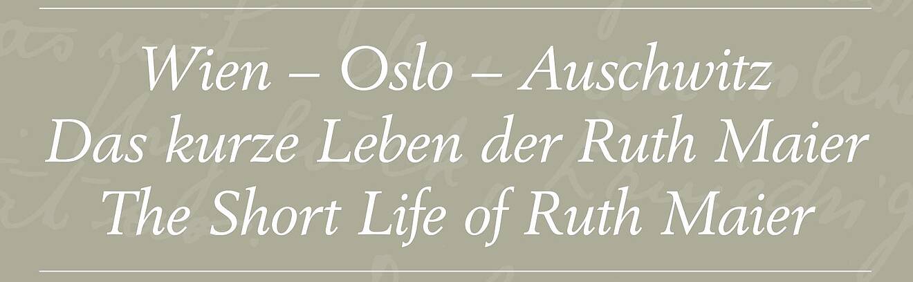 Teaser Ruth Maier